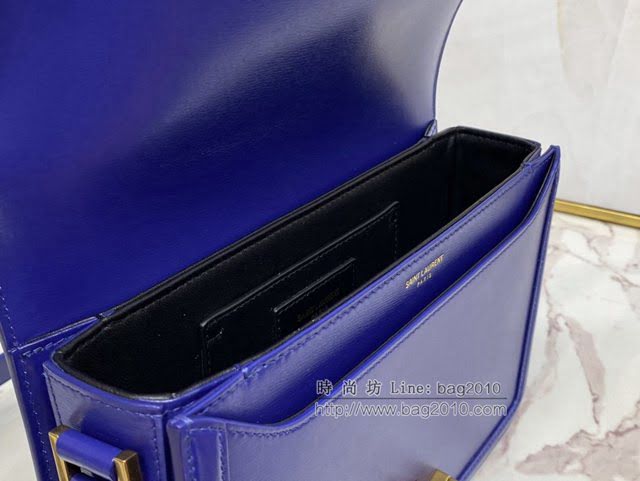YSL爆款女士包包 聖羅蘭經典款MONOGRAM金屬旋扣大號郵差包 YSL肩背斜挎包 634305  jjh1110